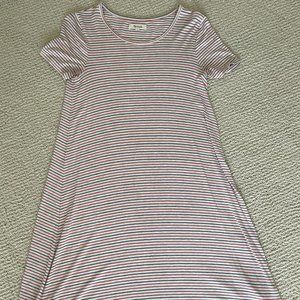 Madewell Striped T-shirt Dress